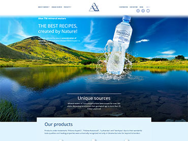 Mineral water plant business website portfolio