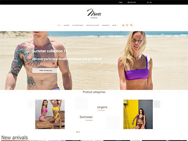 Underwear online store website portfolio